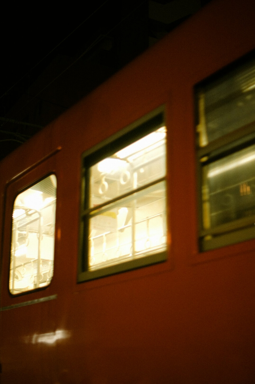 train compartment at night